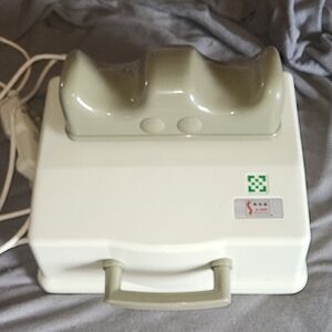Cream and Green Foot Massager